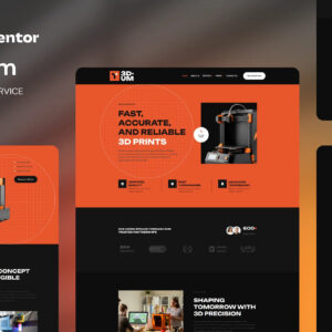 Tridium - 3D Render Service Elementor Template Kit