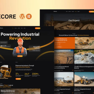Minecore - Mining & Industry Elementor Template Kit