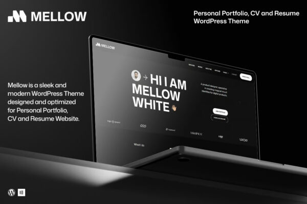 Mellow - Personal Portfolio WordPress Theme