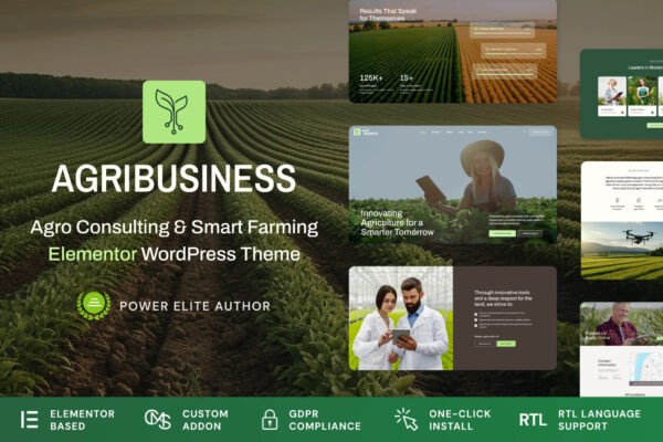 Agribusiness - Farming Agriculture WordPress Theme