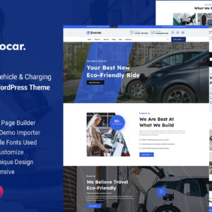 Evocar - Electric Vehicle & Charging Station Word