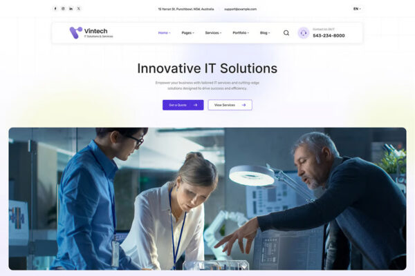 Vintech - Technology & IT Solutions WordPress - Image 2