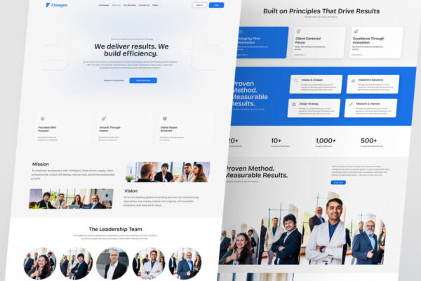 Flowgen – Operations & Supply Chain Consulting Elementor Template Kit - Image 5