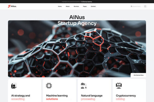 Ainus - AI Agency & Technology WordPress Theme - Image 5