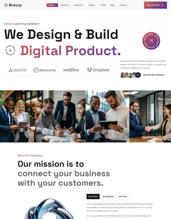 Bizkorp - Creative Business Agency WordPress Theme - Image 6
