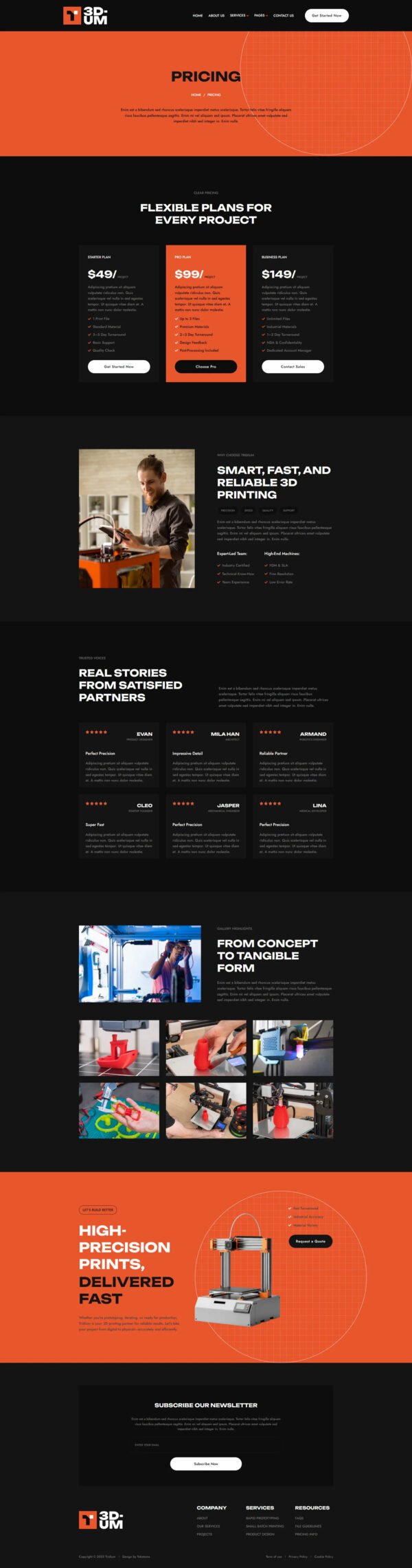Tridium - 3D Render Service Elementor Template Kit - Image 3